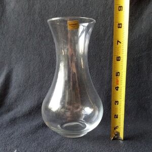 VINTAGE VASE LUMINARC Verrerie d’Arques FRANCE Harmonie Clear Glass 8.25” Tall